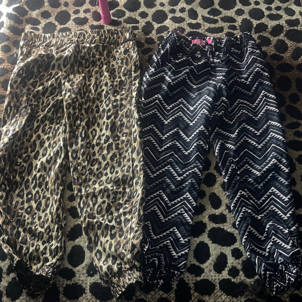 Stylish Kids Formal Bottoms - Leopard and Zigzag Patterns